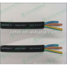 450 / 750v IEC estándar EPR aisló envoltura de neopreno flexible HO7RN-F cable de goma